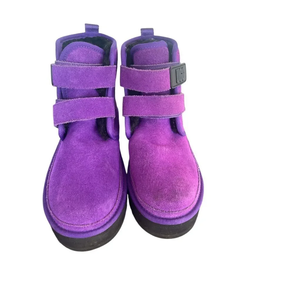 UGG Neumel Platform Suede Ankle Boots Size 6